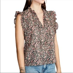Steve Madden BB Dakota Women’s Ditsy New Floral Top Size XXL